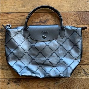 Longchamp Small Maroquinerie Metallic Tote Bag